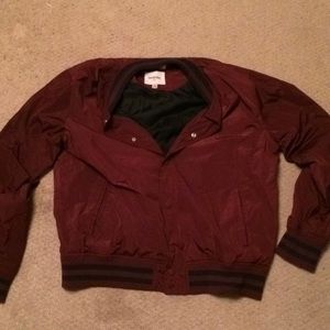 Goodfellow Burgundy Light Varsity Jacket